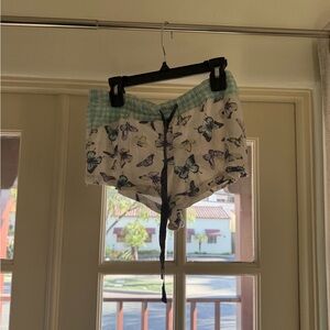 PJ Salvage Butterfly Print Pajama Shorts size small